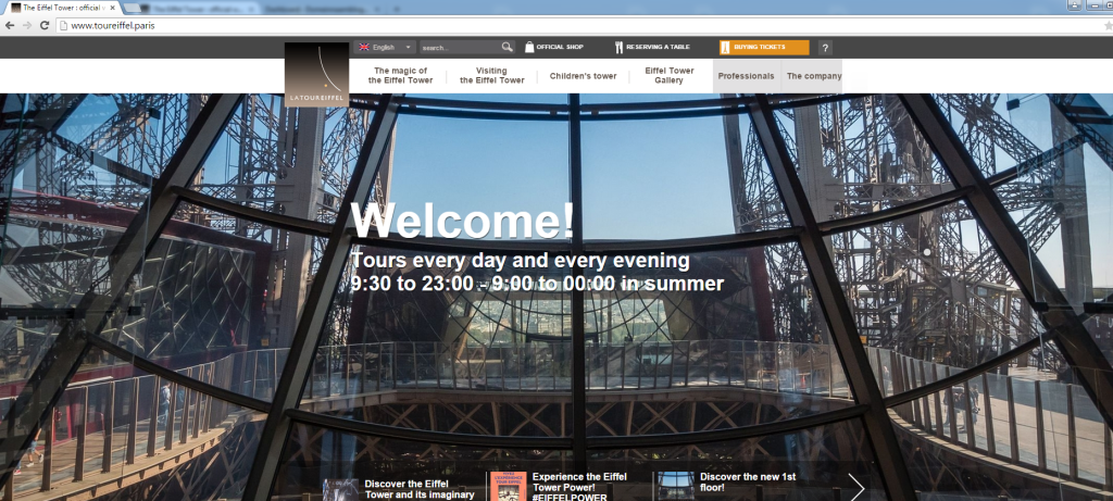 eiffeltoren website